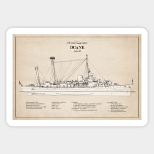 Duane wpg-33 United States Coast Guard Cutter - SBD Magnet